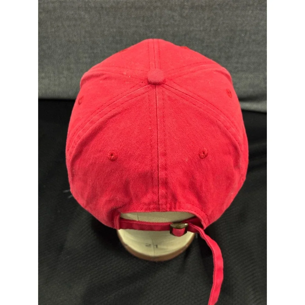 Jack Daniel's Baseball Cap Mens One Size Red Cotton Classic Embroidered Logo Hat